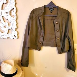 Torrid Khaki Olive Military Jacket Size 1
